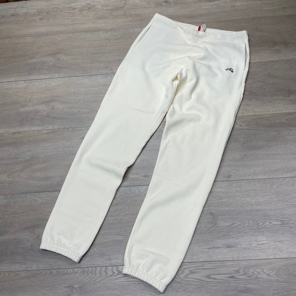 Tracksmith Track Pants Womens S White Comfy Joggers Fleece Casual